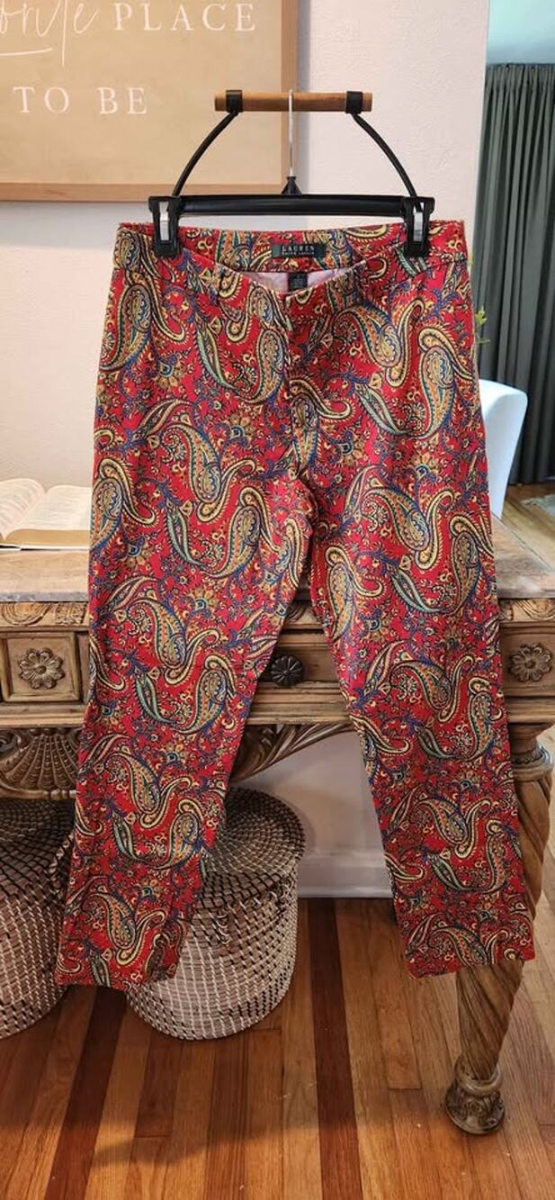 Lauren Ralph Lauren Paisley Pants Size 6